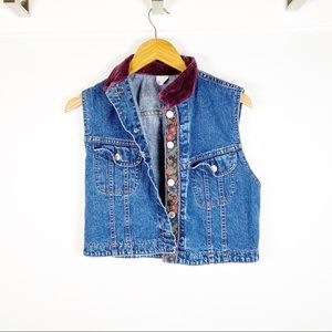 Vintage (Early 90’s) Cropped Lee Denim Vest